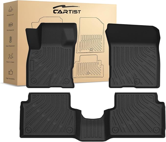 Cartist Floor Mats Fit for Ford Maverick 2022-2025 2026 (Only Fit Gasoline Models), All Weather Floor Mat for Maverick Heavy Duty Waterproof