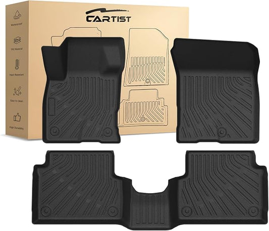 Cartist Floor Mats Fit for Ford Maverick 2022-2025 2026 (Only Fit Gasoline Models), All Weather Floor Mat for Maverick Heavy Duty Waterproof