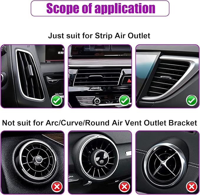 20 Pieces Universal Car Air Conditioner Vent Trim Decoration Strip Accessories, Waterproof Flexible Shiny Auto Car Interior Accessories for All Air Vent Outlet