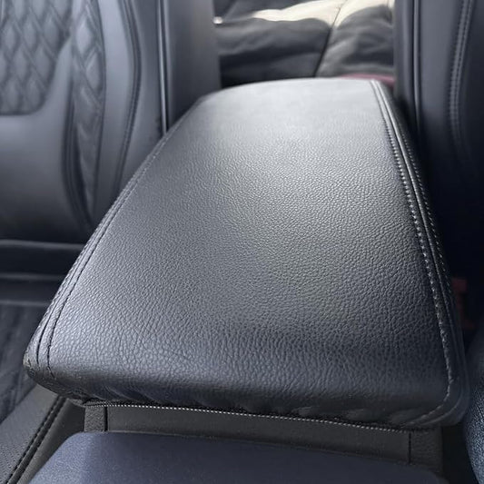 AOMSAZTO Center Console Covers for 2022-2026 Honda Civic Armrest Covers for Honda Civic Black with Black Stiches