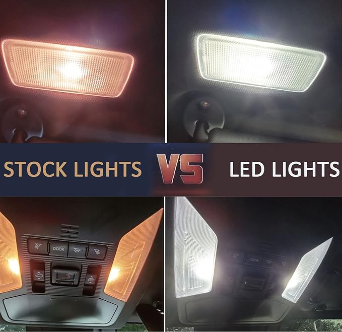 16pcs Suburban Interior LED Light Kit for Chevrolet Chevy Tahoe Suburban GMC Yukon Denali XL 2007 2008 2009 2010 2011 2012 2013 2014 Super Bright 6000K White Interior LED Bulb + Install Tool