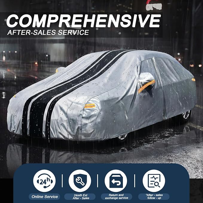 Car Cover Custom Fit for Toyota Corolla (2000-2026) Honda Civic (1991-2026) | Waterproof All Weather for Automobiles Full Exterior Cover UV Rain Sun Snow Protector.