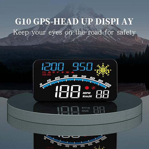 wiiyii Digital GPS Speedometer, HUD Head Up Display for Car, Upgraded 5.5" large-screen, Suitable for All Vehicles