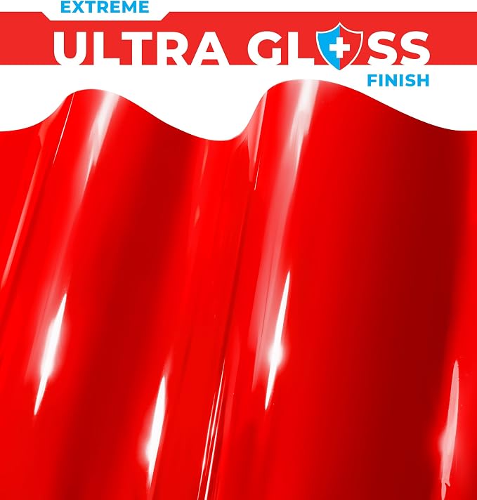 ColorFusion PPF by VViViD, Gloss Dragon Fire Red Dry Apply PPF Vinyl Car Wrap Roll 10ft x 5ft