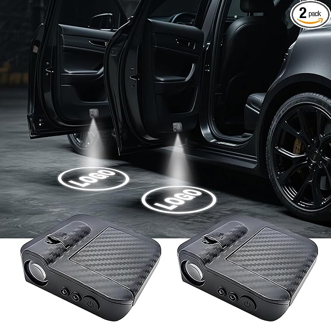2PCS Custom Car Door Projector Lights Personalized Logo LED Car Door Step Welcome Light Customized Photo Text