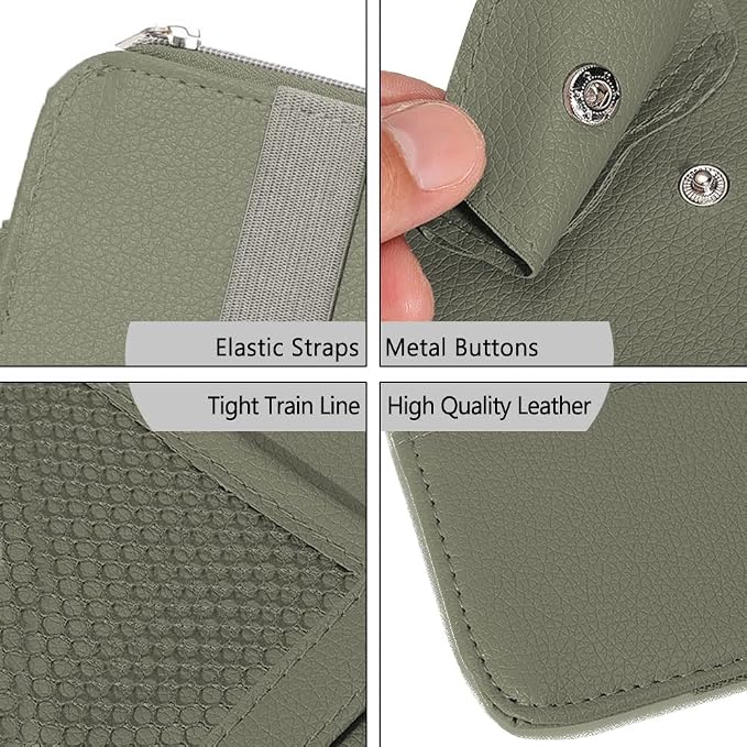 1 Pack Car Sun Visor Organizer, Sunglasses Holder for Car Sun Visor, Auto Interior Accessories Pocket Organizers Can Store for Sunglasses, Documents, Cards, Pen, Drivers License (Grey)