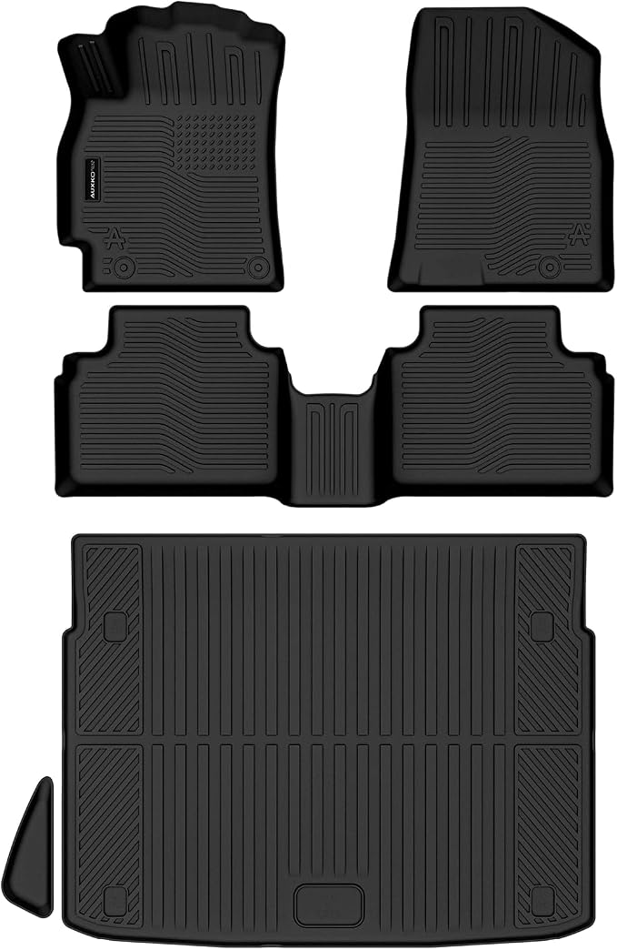 AUXKO All Weather Floor Mats Cargo Mat Fits for Kia K4 Hatchback 2026 TPE Liners All Season Accessories Guard Odorless Anti-Slip Floor Liners Trunk Tray