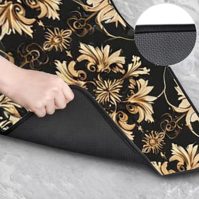 Car Floor Mats Non-Slip Automotive Floor Mats All-Weather Front Rear Car Floor Foot Mat Sets of 4 Pieces Foot Mats Rugs Carpet for Car Trucks SUV Sedans (TengWan 03)