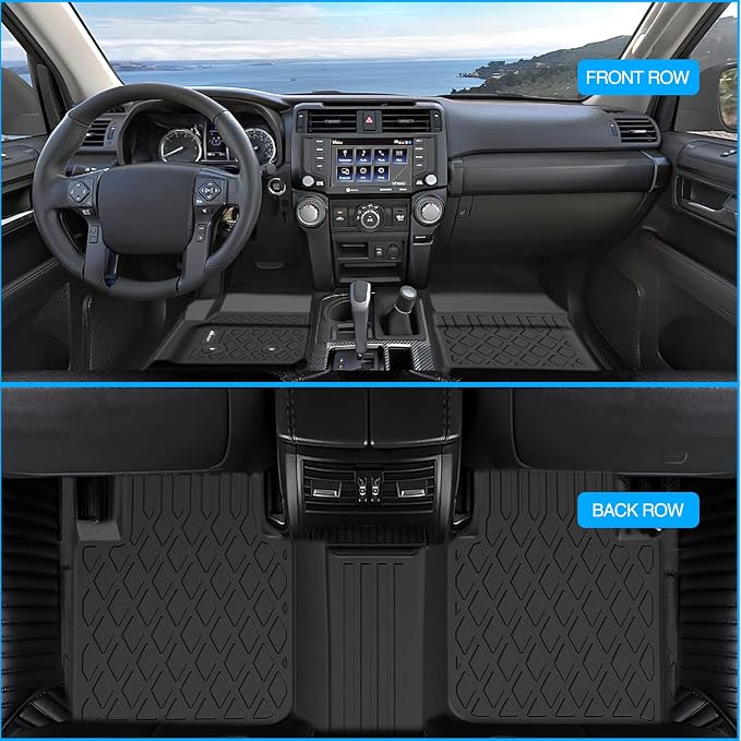 Nilight TPE Floor Mats for Chevy Colorado GMC Canyon Crew Cab 2015 2016 2017 2018 2019 2020 2021 2022,All Weather Custom Fit Heavy Duty Floor Liners