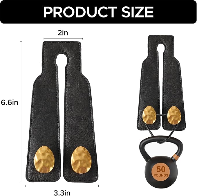 Leather Car Purse Hook for Headrest, 4 Pack (Black-Gold) | Twin Hooks Headrest Hangers, 2/4 Pack, No-Slip, Scratch-Proof, Holds Purses, Backpacks, Grocery Bags, Car Organizer Gift