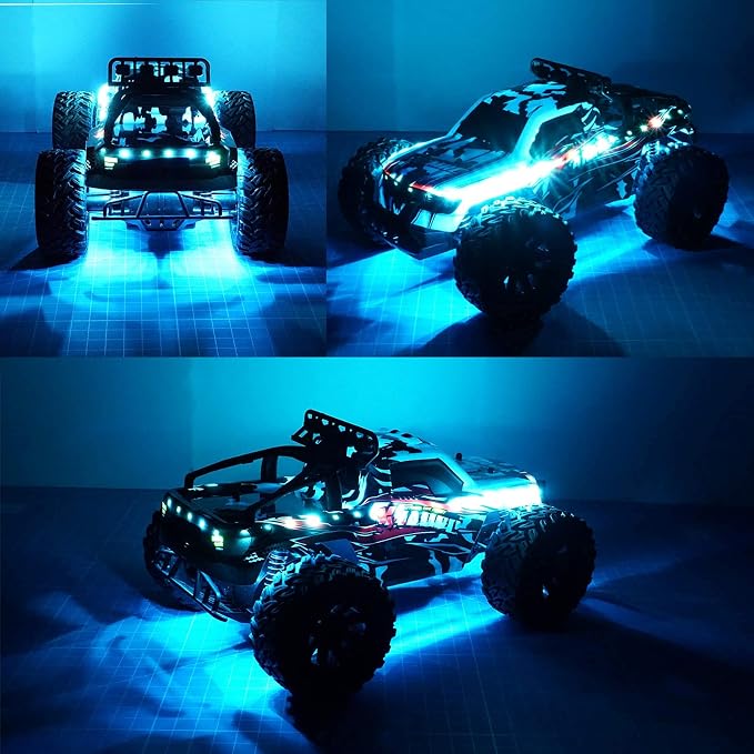 LED Light Strip for RC Fixed Wing Airplane Flying Wing Plane AR Wing Drone Model Car Truck (Ice Blue)