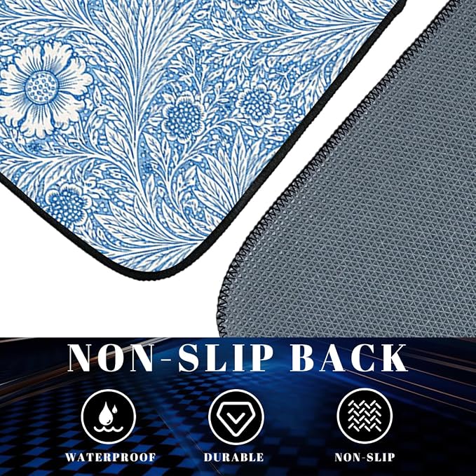 Vintage Carpet Car Floor Mats Persian Floral Blue Red Carpet Front Rear Carpets Mat Decorative Car Floor Carpets Non-Slip Auto Car Accessories Universal Fit Car Accessories for Truck
