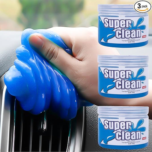 x xotic tech Car Cleaning Gel for Car Detailing Putty Interior Cleaner Slime Auto Detail Tools Supplies Accessories Valentines Day Gifts for Him Her Men Women Stocking Stuffers Blue 3 Pack