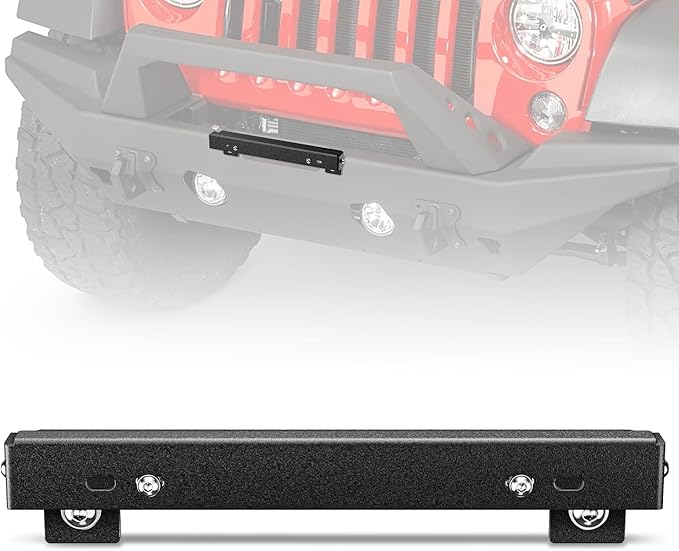 Nilight Universal Flip-Up Plate Frame for 10" Hawse Fairlead Mount Front License Bracket Holder Relocation Bumper Winch Mount Roller Fit for Most Pickup Trucks Off-Road Cars SUVs