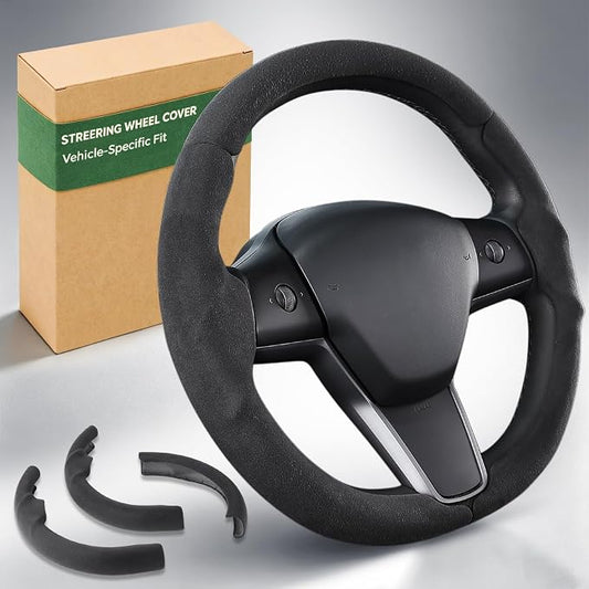 Aimato Customized Steering Wheel Cover for Tesla Model 3/Y