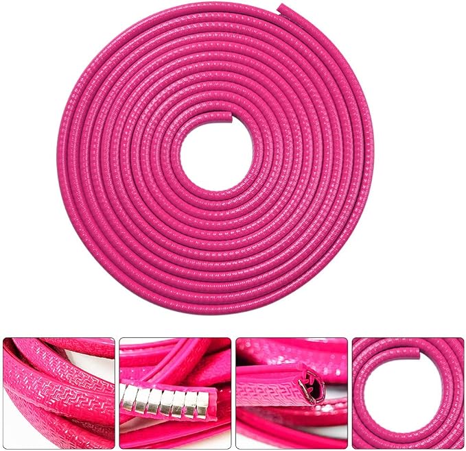 Garneck 10M/32ft Car Door Edge Guards Rubber U Shape Edge Trim Seal Strips Protector Car Door Edge Protection for Car Auto Vehicle