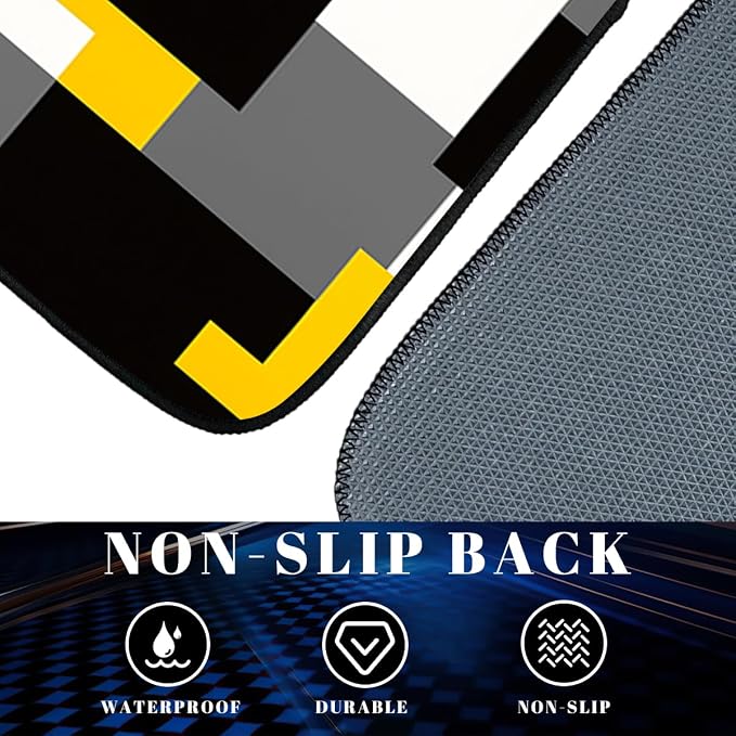 Orange Black Car Floor Mats Geometric Abstract Retro Pixel Carpet Front Rear Carpets Mat Decorative Car Floor Carpets Non-Slip Auto Car Accessories Universal Fit Car Accessories for Truck