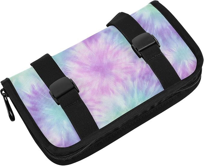 Tie Dye Purple Blue Car Tissue Holder Durable Napkin Holder Hanging Tissue Holders Case Car Tissues Bag for Sun Visor Seat Back Universal Auto