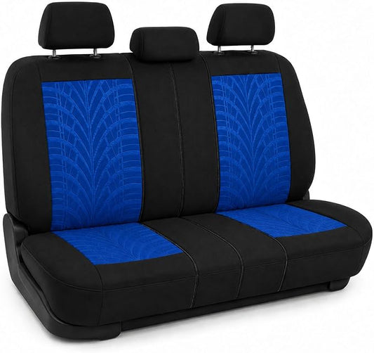 FH Group Rear Set Travel Master Car Seat Covers - Universal Fit, Split Bench Rear Seat, Washable, for SUV, Sedan, Blue