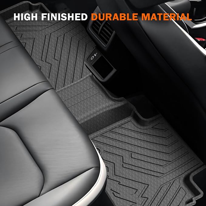 KUST Custom Fit Floor Mats for 2026 Hyundai Palisade Accessories 7/8 Seats (Gas Only), All Weather Floor Liners Front Rear 3 Rows Car Mats TPE Rubber Raised Edge