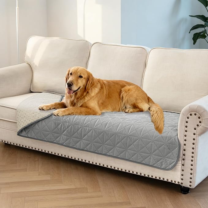 Ameritex Sofa Cover Waterproof for Seats Couch Cover for Dogs Pet Couch Cover Velvet for Chair Loveseat Sofa Machine Washable