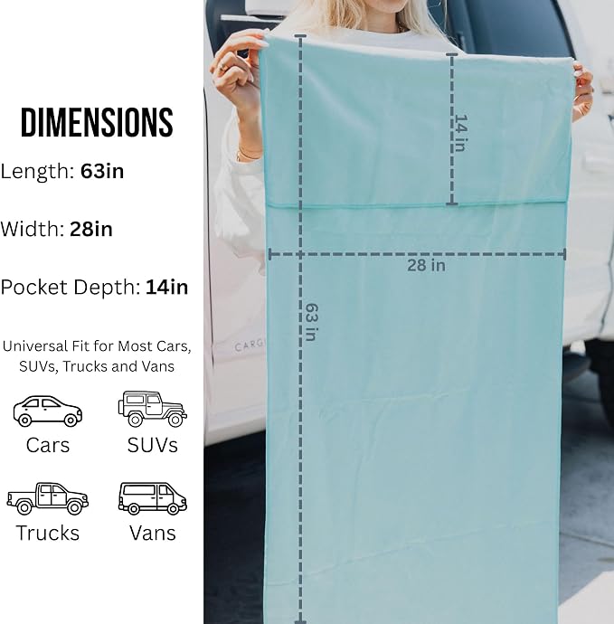 Car Seat Towel | Premium Microfiber Towel Seat Covers for Cars | Universal Fit & Machine Washable | Portable Car Seat Towel Cover After Gym, Yoga, Beach Grey