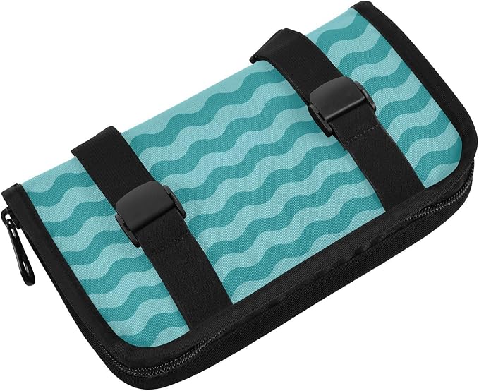 Car Tissue Holder Car Napkin Holder Car Tissue Box Dispenser Storage Case Sun Visor Mask Holder with Adjustable Straps Reusable Refillable Sea Wave