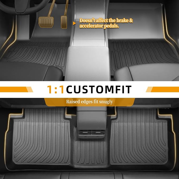 Floor Mats for Subaru Crosstrek 2018-2021-2023(NOT Hybrid) | for Subaru Impreza 2017-2023, Front Rear Mats & Cargo Mat,TPE Anti-Slip Waterproof Summer Winter Floor Liners Car Accessories