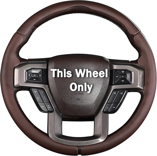 Steering Wheel Cover for Ford F150 2015-2020/ F250 2017-2022/ F350 2017-2022/ F450 2017-2022/ F550 2017-2022/ Ford Expedition 2018-2021 Steering Wheel Protector for Ford Steering Wheel Accessories