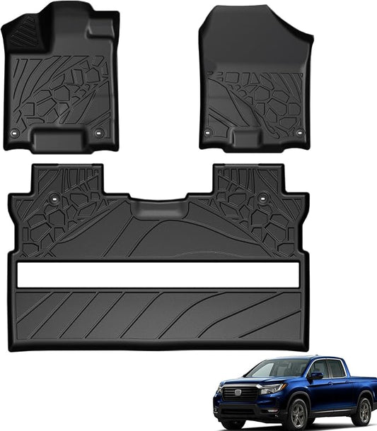 Floor Mats for 2017-2025 2026 Honda Ridgeline, TPE All Weather Durable Floor Liners for Honda Ridgeline Accessories