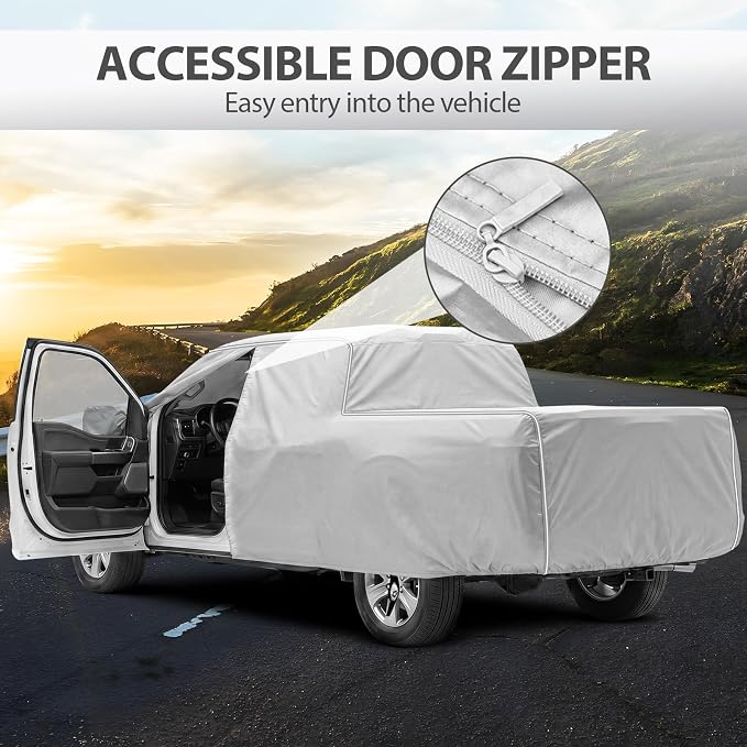 NEVERLAND Car Cover Waterproof Heavy Duty All Weather Protection Snow Anti-UV Windproof Outdoor Full Car Cover