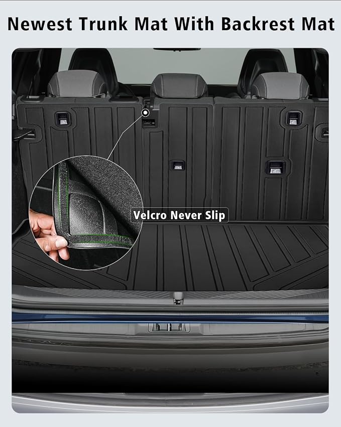 Floor Mats Custom Fit for BMW X3 2025 2026 M50/30 xDrive Trunk Mat with Backrest Mat All Weather TPE Rubber Cargo Liner Anti-Slip Full Set for BMW X3 Accessories (Trunk Mat+Backrest Mats+Floor Mats) | All Weather TPE Rubber Floor Liners, Cargo Liner, B...