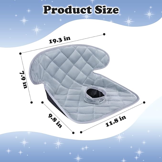 Babenest Car Seat Potty Protector Cover -Waterproof Carseat Training Liner for Baby &Toddler Shower Gift, Dry Piddle Pee Pad for Strollers & Infant Car Seats (1pc Grey)