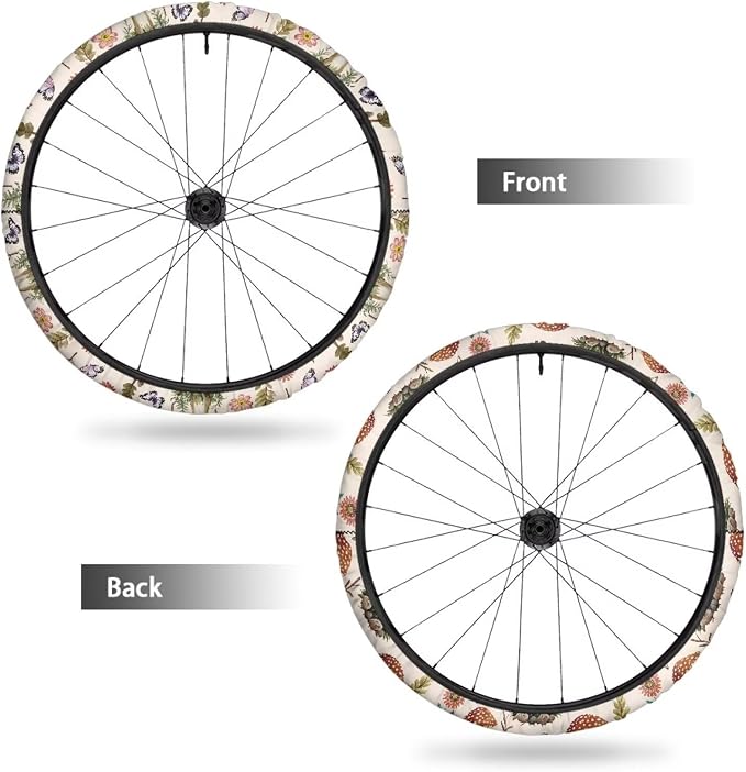 Mushroom Wheelchair Accessories for Seniors Butterfly 2 PCS Wheelchair Wheel Covers for Home Gifts Parents
