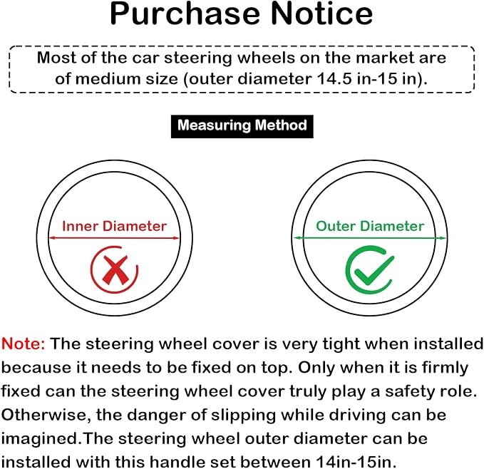 3D Massage Blue Carbon Fiber Leather Steering Wheel Cover, 14.5-15 Inch Non-Slip Breathable Microfiber Car Steering Wheel Protector