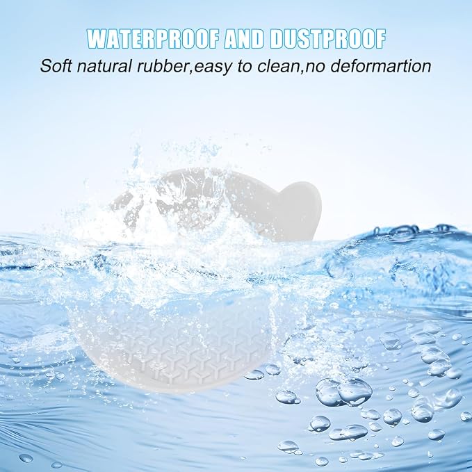 Mandark Car Cup Holder Coasters, Non-Slip Silicone Vehicle Insulation Drink Mat, Waterproof Sift-Proof Spill Recessed Automotive Interior Cup Insert Pad Accessories, Universal Fit (White)