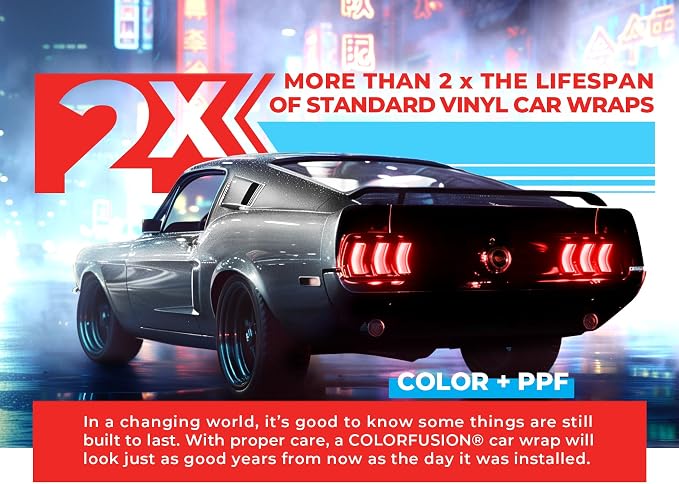ColorFusion PPF by VViViD, Gloss GT Silver Dry Apply PPF Vinyl Car Wrap Roll 20ft x 5ft