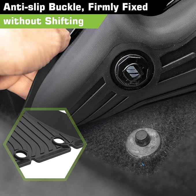 Floor Mats for Ford Explorer 2015-2019 (for Bench 7 Seats & Bucket 6 Seats) | TPE Waterproof Non-Slip All Weather Protection Custom