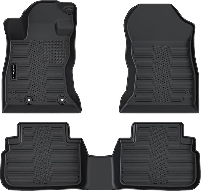 Auxko All Weather Floor Mats for Subaru Forester 2019-2024 TPE Liners All Season Accessories Guard Odorless Anti-Slip Floor Liners