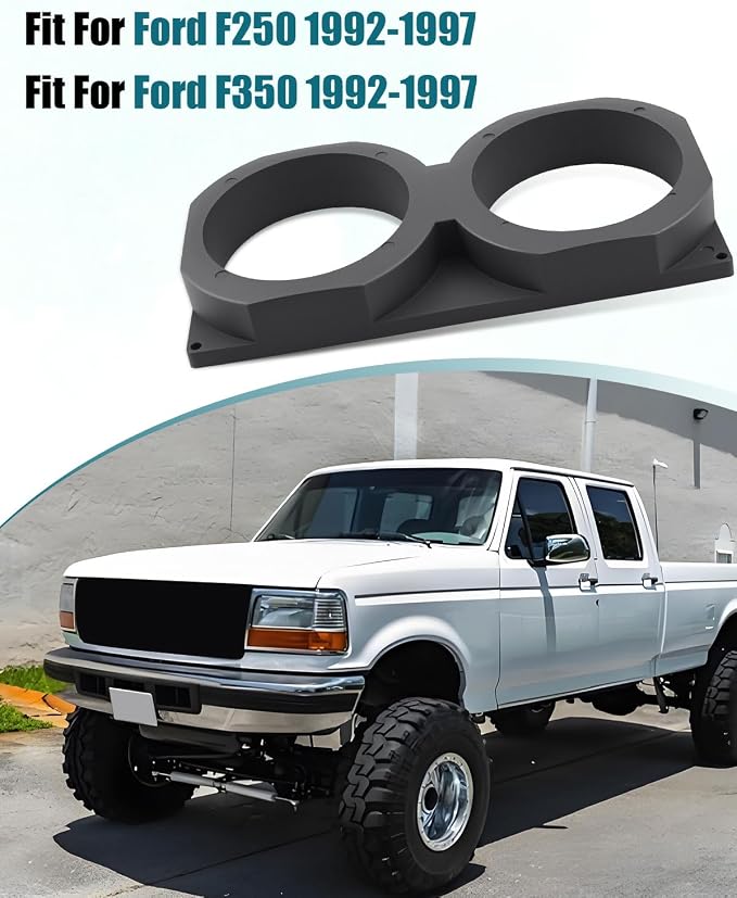 OBS Center Console Dual Cup Holder Fits for OBS Ford F250 F350 1992 1993 1994 1995 1996 1997, Black Double Cup Holder