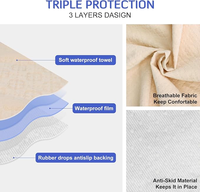 INFANZIA Waterproof Sweat Towel Seat Cover, Premium Car Seat Towel Protector for Trucks SUV Jeep, Universal Non-Slip Bucket Seat Covers for Post Gym Workout, Running, Swimming, Beach (Beige, 1Pcs)