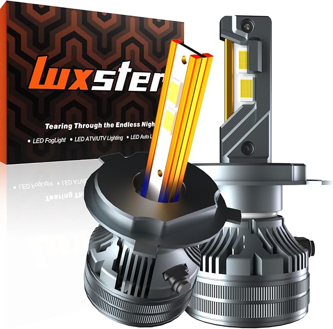 LUXSTER H4 9003 Punisher 60000lm High Performance LED Bulbs 6000K (2 Pack) | 140W High Power, Exclusive Triple Copper-Tube Cooling, 5th-Gen CANBUS, Foglight Use, Plug-N-Play, 6000K, IP68
