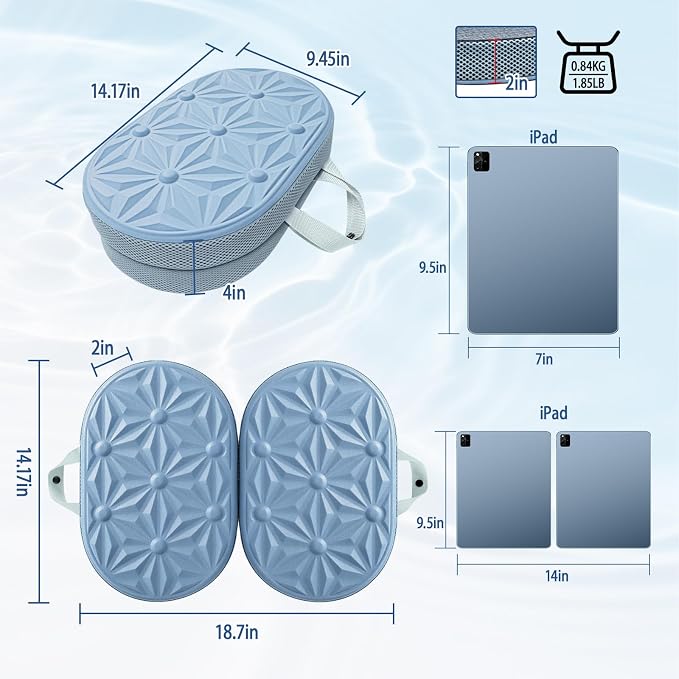 Cooling Gel Enhanced Memory Foam Seat Cushion, Desk Chair Seat Cushion, Office Chair Cushions, Foldable Portable, Back Sciatica Coccyx Tailbone Pain Relief, Driving Car Airplane Wheelchair Bleachers
