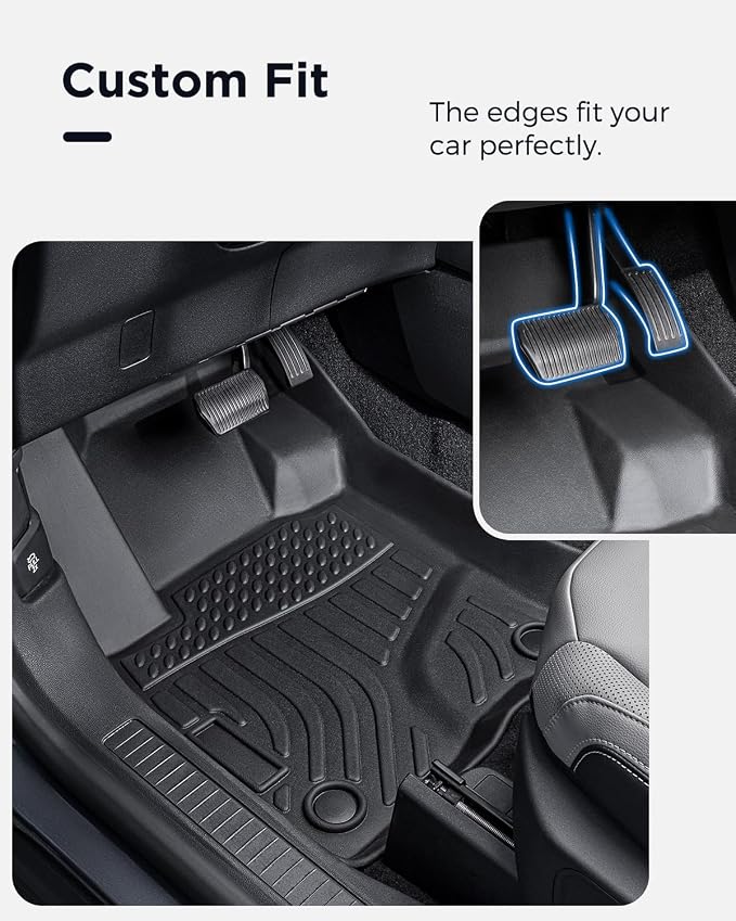 CreekT® All Weather Floor Mats & Cargo Mat for Ford Escape 2020-2025 2026(Not for Hybrid),Rubber Waterproof Custom Fit for Ford Escape Floor Mats,S SE SEL Accessories 4PCS