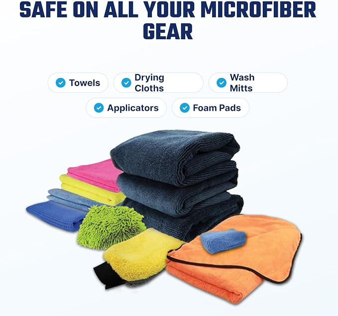 Chemical Guys, Microfiber Wash & Towel Detergent, Concentrated, 1 Gallon | Concentrated detergent deep-cleans microfiber towels, mitts and pads, lifting wax, grease and grime, orange scent
