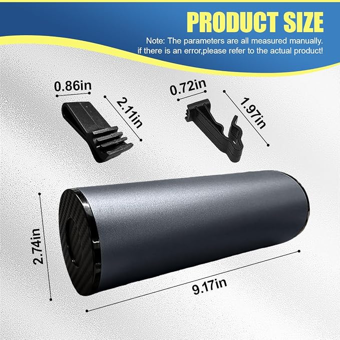 Car Tissue Holder, Cylinder Tissue Box, Refillable Travel Tissues Container, Portable Vehicle Tissue Case for Car Sun Visor, Backseat, Cup Holder, Universal for Cars Office Home (Gray)