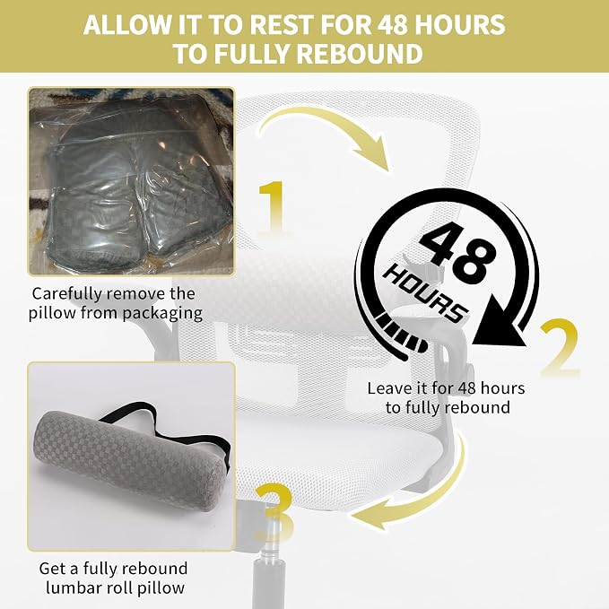 Coeyese Lumbar Roll Pillow for Lower Back Support, Dark Brown, 15 * 4.3'' | Removable Pillowcase, Upgraded Adjustable Strap, Suitable for Office, Chair, Car, Seat Pain Relief & Improving Posture