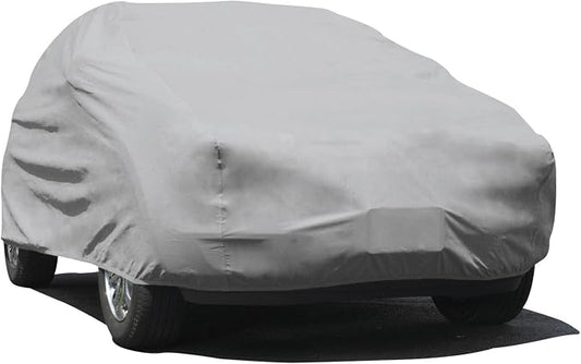 Budge Protector V SUV Cover, Premium 5-Layer Waterproof All Weather Dust Proof Protection with Soft Inner Lining, Fits SUVs up to 210" L x 68" W x 60" H, Gray, Size 2