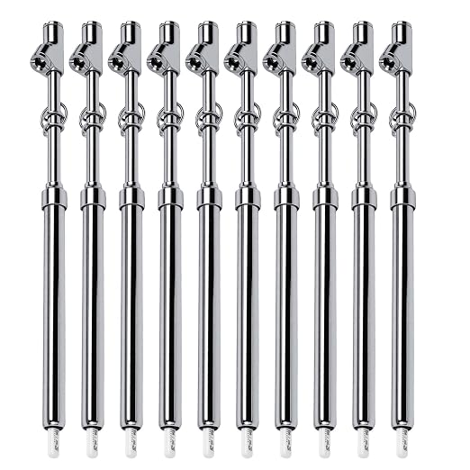 10-Pack Heavy Duty Dual Head Tire Pressure Gauge (10-150 PSI, 1-10 Bar) for Semi Trucks, RVs, Cars, Motorcycles - 12 Inch