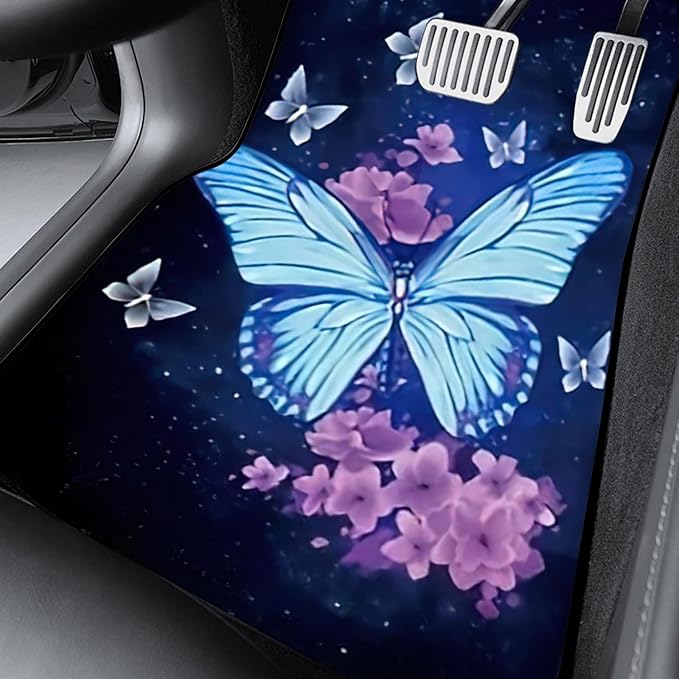Car Floor Mats Non-Slip Automotive Floor Mats All-Weather Front Rear Car Floor Foot Mat Sets of 4 Pieces Foot Mats Rugs Carpet for Car Trucks SUV Sedans (NO.23)
